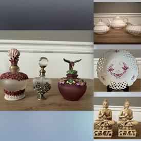 MaxSold Auction: This online auction features items such as Perfume Bottles, Antique Japanese Cups, Porcelain Plates, Print,  Teapot, Creamer, Sugar Bowl, guitar, figurines, decor pieces and much more!
