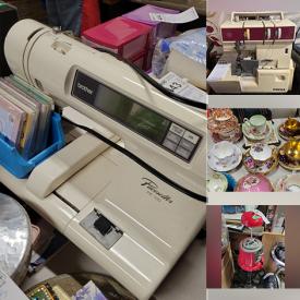 MaxSold Auction: This online auction features home health aids, metal detectors, dolls, Spiderman comics, brownie cameras, glassware, kitchenware, vintage collectibles, records, speakers and other electronics, lamps, Brother embroidery machine, serger, gumball machine, Royal Doulton,  bells and much more!