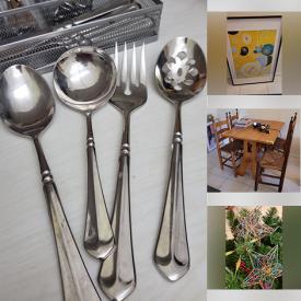 MaxSold Auction: This online auction features items such as wall decor, kitchen utensils, tables and chairs, plates and cups, Christmas trees, sofas, electronics and much more!