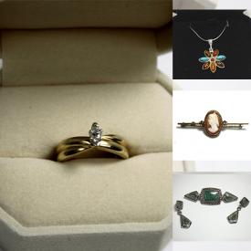 MaxSold Auction: This online auction features a sterling necklace, 14k gold engagement ring, vintage Liz Claiborne necklace and other jewelry, wall art, Christmas ornaments, vintage wooden box, pottery, vases, vintage Pyrex mugs, Asian style vase, vintage coasters and much more!