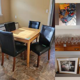 MaxSold Auction: This online auction features electric scooter, framed artwork, crystal ware, furniture such as media unit, vintage chairs, Pride lift chair, wooden table and much more!