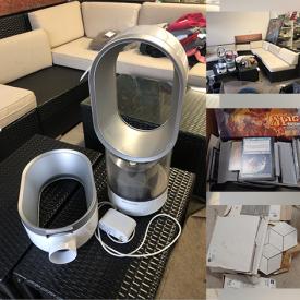 MaxSold Auction: This online auction features furniture such as an outdoor sectional couch, end tables, shelving units, rattan lounger and others, electronics, shop vac, pet blow dryer, professional carpet cleaner, clothing, tiles, home health aids, Dyson humidifier, home repair supplies, flooring supplies, Magic cards and much more!