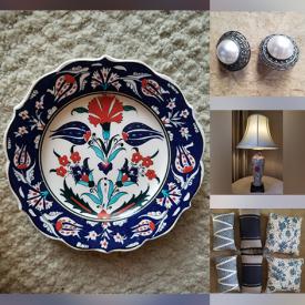 MaxSold Auction: This online auction features Imari dishware, crystal ware, vintage china, antique Chinese chest, Ethan Allen bedroom set,  lamps, linens and much more!