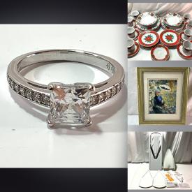 MaxSold Auction: This online auction features Swarovski jewelry, vintage wall art, new items such as linens, kitchenware, cosmetics, computer accessories and much more!