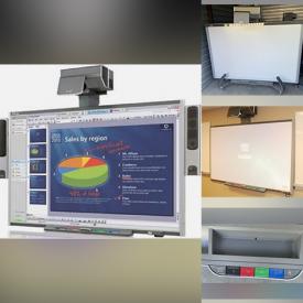 MaxSold Auction: This online auction features Smartboards with speakers and rolling stands!