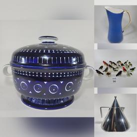 MaxSold Auction: This online auction features fine china, Waterford crystal, vintage Dansk kitchenware, Rosenthal porcelain, Sony microphone, art glass, lamps, home decor and much more!