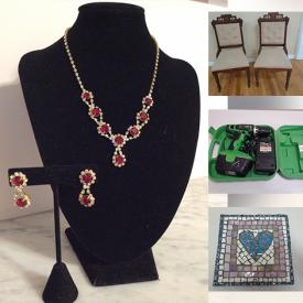 MaxSold Auction: This online charity auction features Royal Doulton, vintage jewelry, antique chairs, office chairs, toy kitchen set, light fixtures, home decor, tools and much more!