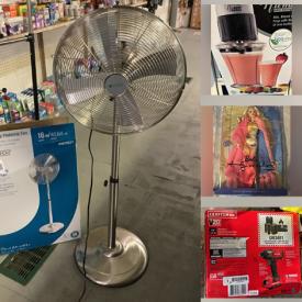 MaxSold Auction: This online auction features items such as Clothes, keychains, Ceiling fans, chairs, Christmas items, Craftsman brands, Beauty care items, Jewelry, Pillowcases, Picture frames, Electronics, Artwork, Toys, Holloween items, Baby items and much more!