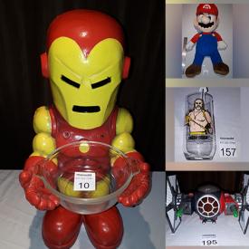 MaxSold Auction: This online auction features Star Wars collectibles, toys, vinyl records, action figures, children’s books, WWF collectibles, Barbie car, vintage toys, Legos, sports trading cards, non-sports trading cards and much more!