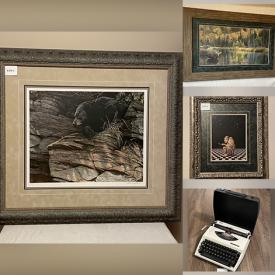 MaxSold Auction: This online auction features framed limited edition prints, end table, TV stand, vintage rocking chair, lighting, home decor, textbooks, glassware, CDs, DVDs, tools, handbags, outerwear and more!