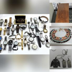 MaxSold Auction: This online auction features fine china, vintage sterling silver jewelry, opal earrings, silver plate, postcard collection, electric train set, vintage teak table and much more!