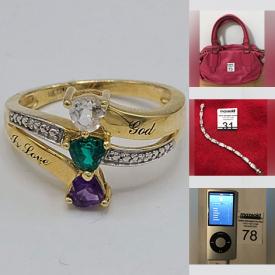 MaxSold Auction: This online auction features gold jewelry, sterling silver jewelry, light fixture, comics, silver-plated teapot set, decanter, jewelry box, paintings, cameras, electronics, space heater, wine rack, jackets, clothing and much more.