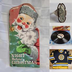 MaxSold Auction: This online auction features vintage jerseys, jewelry, Guy Lapointe autographed photo, hockey cards, brooches, vintage Night Before Christmas children’s books, LPs from Black Sabbath, The Beatles and much more!