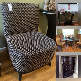 MaxSold Auction: This online auction features framed wall art, silver plate, furniture such as cabinets, bookcase hutch, side tables, U-shaped desk, shelving units, sofas and buffet, lamps, books, office supplies, computer accessories, small kitchen appliances, electric fireplace, landscaping supplies and much more!