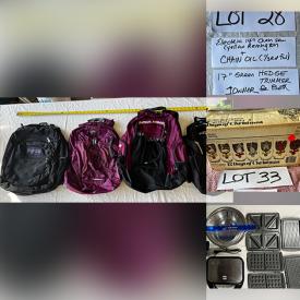 MaxSold Auction: This online auction features items such as Backpacks, Books, Anime videos, Jewelry, Sheet set, Towels, Traveling sets, Utensils, Fishing sets, Garden supplies, Frying pans, Bar stools and much more!