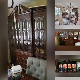 MaxSold Auction: This online auction features Ethan Allen furniture such as dining room table, chairs, and cabinet, office desks, filing cabinets and much more!