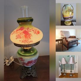 MaxSold Auction: This online auction features fine china, framed original artwork, Royal Doulton, Limoges, Hummel, crystal ware, furniture such as vintage buffet, antique dining chairs, corner cabinet, armchairs, side tables, Malcolm dressers and much more!