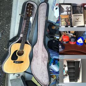 MaxSold Auction: This online auction includes a left-handed Gibson guitar, surround sound system and other electronics, vinyl records, magazines, sports cards, board games, toys, books, posters, linens, camping gear, wall art, sports equipment, Commodore 64 hardware and accessories, school supplies, home office supplies, Beatles mug, carpet cleaner and more!