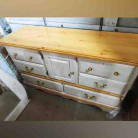 MaxSold Auction: This online auction features Ingles Refrigerator, Frigidaire Stove, Sanyo Pachino Game, Cedar Chest, Curio Cabinets, Matching Wood Framed Vintage Sofa, Chair and Love Seat, Mirrors, Skis, and much more!