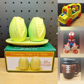 MaxSold Auction: This online auction features video game consoles & games, salt & pepper shakers, Legos, vintage microscope set, toys, puzzle, NIB Funko pop, NIP die-cast vehicles, VHS, children’s books, Pokemon cards, vintage tins, Bubba keg mugs, DVDs and much more!