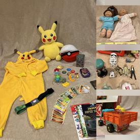 MaxSold Auction: This online auction features Pokémon collectibles, Star Wars collectibles, Thomas the Train, vintage toys, Vtech Gogo smart cars, Beatrix Potter books, printers, children’s books, David Winters Cottages, Smurfs, winter wear and much more!