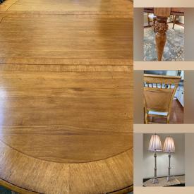 MaxSold Auction: This online auction features Tommy Bahama table and chairs, new cookware, lamps, area rugs, power tools and much more!