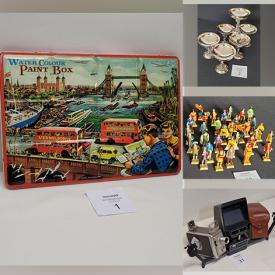 MaxSold Auction: This online auction features vinyl records, Santa’s Workshop jigsaw puzzles, vintage Royal Doulton and other porcelain, vintage collectible plates, souvenirs, pop-up dollhouse, Bose speakers, vintage clocks, cuckoo clocks, 8mm movie projector, wall art, vintage coffee grinder, vintage Paymaster, vintage movie projector, Valero silverplated wine goblets, Enesco musical toys, Christmas ornaments, vintage cameras, vintage watercolor and much more!