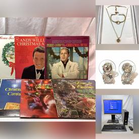 MaxSold Auction: This online auction features Christmas trees, lights, ornaments, Santa suit, jewelry, children’s books, and NIB beauty products, DVDs, vinyl records, CDs, Swarovski jewelry, binoculars, NIB cell phone accessories, new video games, toys, new dinosaurs glove puppets, LED Light Strip, golf accessories and much more!