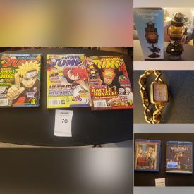 MaxSold Auction: This online auction features DVDs, video games, jewelry, watches, women’s clothing, decanter, comics, Anime posters, Blu Rays, canvas pictures and much more!