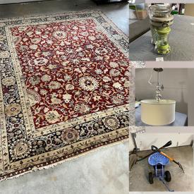 MaxSold Auction: This online auction features area rugs, Byers choice carolers items such as  Charles Dickins, Santa, nativity set, Criers of London, and Zaza original painting, Lennox birds collection, vintage books, pendant drum light and much more!
