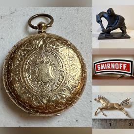 MaxSold Auction: This online auction features antique watches, antique framed artwork, vintage jewelry, crystalware, Murano glass, vintage Spider-Man comics, furniture such as drafting table, side chairs, and coffee table, power tools, fishing gear, power washer and much more!