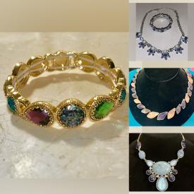MaxSold Auction: This online auction features jewelry such as 24k gold necklace, peridot earrings, alexandrite, topaz, necklace and bracelet sets and much more!
