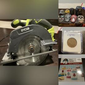 MaxSold Auction: This online auction features NIB Lego kits, power tools, cookie jar, snorkel gear, Day of the Dead collectibles, coins, sports action figures, vinyl records, sports equipment, puzzles, flags, baby clothing & accessories and much more!