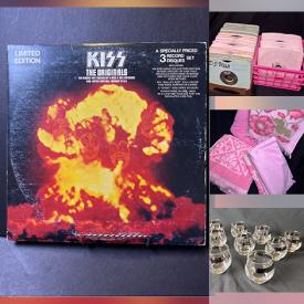 MaxSold Auction: This online auction features vinyl records, crystal flutes, linens, bedding, speakers, commemorative coins, and much more!!