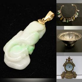 MaxSold Auction: This online auction features 14k gold and jadeite jewelry, sterling silver, signed art decor, storage containers, original paintings and much more!