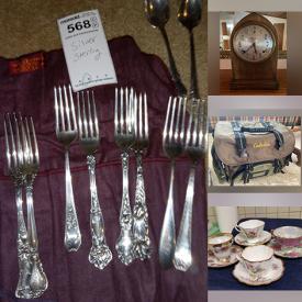 MaxSold Auction: This online auction features furniture such as chairs, patio chairs, La-Z-Boy, rolltop desk, bookcases, sofa and others, vintage dolls, decor, cameras, clocks, kitchenware, small kitchen appliances, decor, books, washer, dryer, upright freezer, small home appliances, art supplies, tools, radios, seasonal decor, clothing, accessories, Belleek, home health aids, wall art, linens, paper products, cleaning supplies, faux flowers, power tools, folding boat, boat motor, bicycles, rugs, BBQ grill, UW Huskies gear and much more!