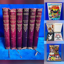 MaxSold Auction: This online auction features comics, antique books, vintage magazines, comic strip paperbacks, vintage beer steins and much more!