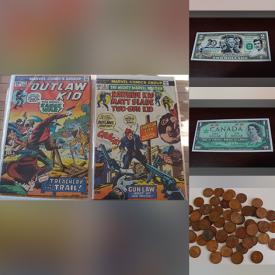 MaxSold Auction: This online auction features comics, sports trading cards, sports collectibles, banknotes, coins, new watches, new jewelry, comics artwork and much more!