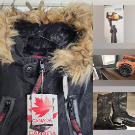 MaxSold Auction: This online auction includes Canada Weather Gear parka coats and other clothing, shoes, Canon printers, floor mats, Funsnap gimbal, Bushnell telescope, solar flood light, small kitchen appliances, Yamaha keyboard, Leica prism, Pure Guardian humidifier, seasonal decor, gift bags, lamps, glassware, fishing pole bag and much more!