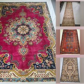 MaxSold Auction: This online auction features Persian rugs  & runners from Mashad, Tabriz, Ardebil, Bakhtiar, Zanjan, Turkman and much more!