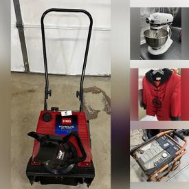 MaxSold Auction: This online auction features telescope, snow thrower, power & hand tools, sports trading cards, sports collectibles, small kitchen appliances, vintage toys, pottery jug, women’s clothing, generator, NIB indoor lights, vintage pottery planters and much more!