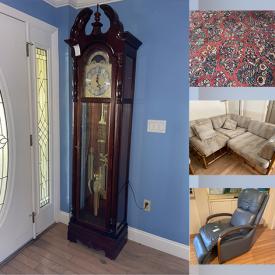 MaxSold Auction: This online auction features grandfather clock, upright piano, TVs, decorative plates, area rugs, men’s & women’s clothing, small kitchen appliances, Hellerware bowls, sectional seats, NIB Pilgrims Pair figurines, photography cameras, toys, refrigerator, yard tools, patio furniture, pool accessories and much more!