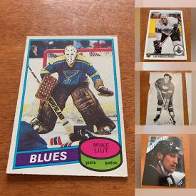 MaxSold Auction: This online auction features sports trading cards such as young stars rookie, gold medallions, and vintage Hockey photos, Wade England tea figurines, fishing rod, puzzles, electric trimmer and much more!