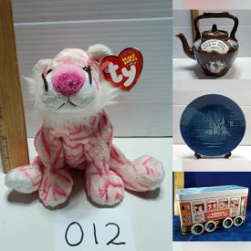 MaxSold Auction: This online auction features antique washbasin, Bearington collection, Ty Beanies, hardcover books, vintage Ellery Queen magazines, vintage pottery ashtray, jewelry, vintage hats, cookie jar, collectible Christmas plates, vintage bottles, collectible tins, bell collection, doll furniture and much more!