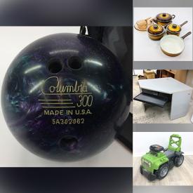 MaxSold Auction: This online auction features storage bins, pots & pans, collector spoons, linens, small kitchen appliances, kitchen gadgets, board games, puzzles, solar lights, toddler toys, children’s books, power tools, sports equipment and much more!