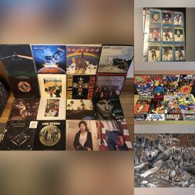 MaxSold Auction: This online auction features huge collection of hockey trading cards, Digimon cards, VHS tapes, LPs, kitchen appliances, Toronto maple leaf autographs, vintage stereo equipment, plumbing lot, vintage metal tins, Marvel and DC comics, posters, vintage piano sheet lot and much more.