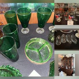 MaxSold Auction: This online auction features pet products, DVDs, stereo components, green glassware, vintage ashtrays, barware and much more!