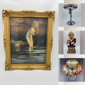 MaxSold Auction: This online auction features framed artwork, vintage typewriter, vintage movie cameras and projectors, antique lamps, copperware, glassware, diecast trucks and much more!