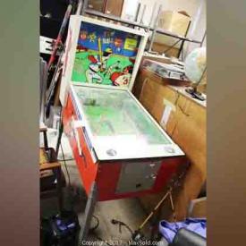 MaxSold Auction: This online auction features collectibles such as vintage Midways Fun Ball Machine, tabletop Ms Pacman, Donkey Kong Jr and Mario's Cement Factory, StarWars comics and sports cards, china by Enoch Wedgwood, Grindley, Staffordshire and Muirfield, dressers, kitchenware and more!