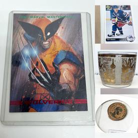 MaxSold Auction: This online auction features sports trading cards, character cards, glass vase, body jewelry, ancient coins, framed wall art and much more!